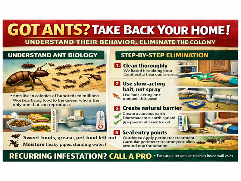 How to Get Rid of Ants: A Complete Step-by-Step Tutorial