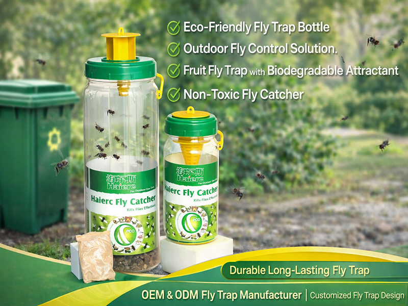 Haierc Fly Trap Bottle – Eco-Friendly Outdoor Fly & Fruit Fly Control Solution