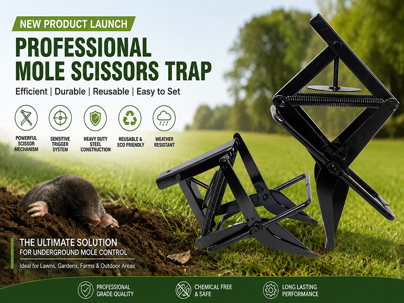 Professional Mole Scissors Trap Brings Efficient and Reliable Lawn Pest Control Solution