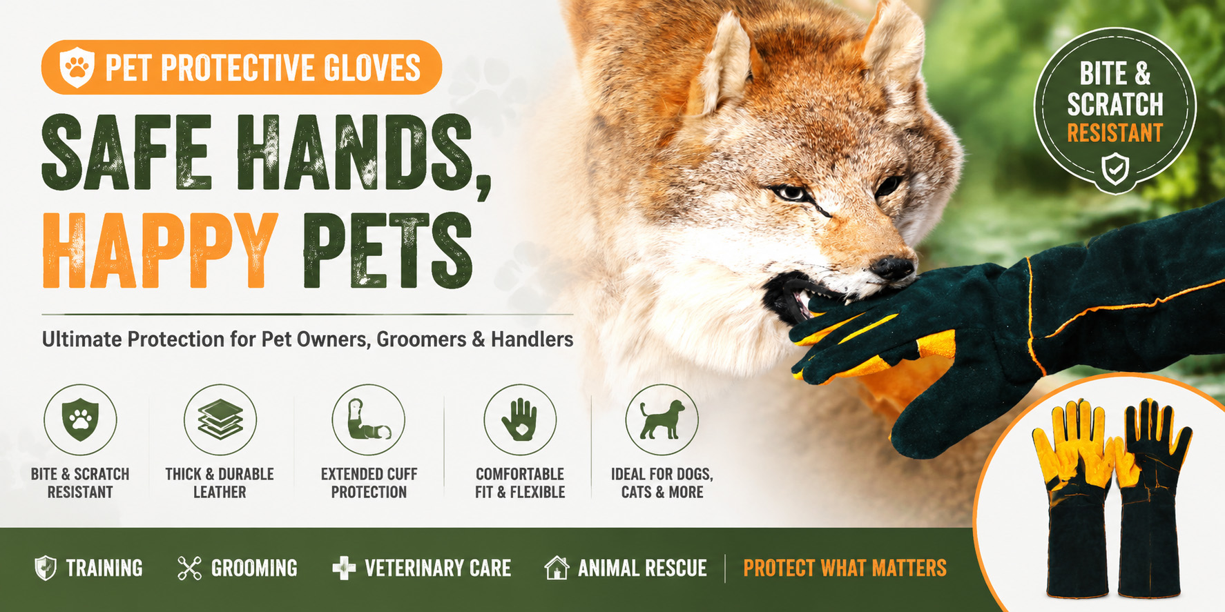 Pet Protective Gloves – Ultimate Protection for Pet Owners