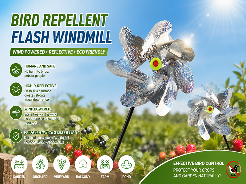 Bird Repellent Flash Windmill: A Simple and Effective Way to Protect Gardens and Crops