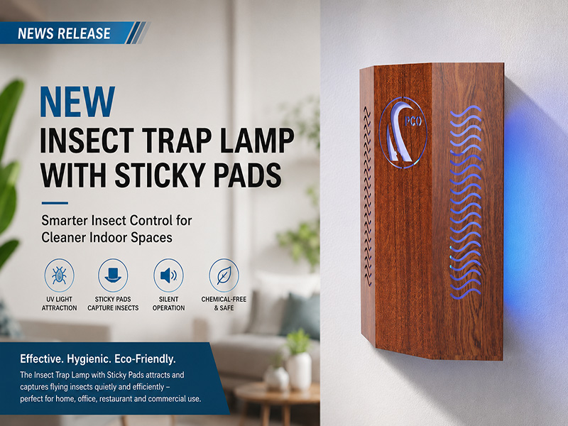 Insect Trap Lamp with Sticky Pads Brings Cleaner and More Comfortable Indoor Pest Control