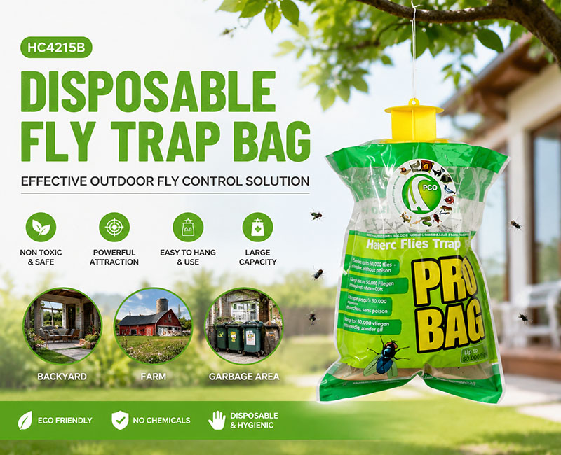Disposable Fly Trap Bag: An Effective Non-Toxic Solution for Outdoor Fly Control