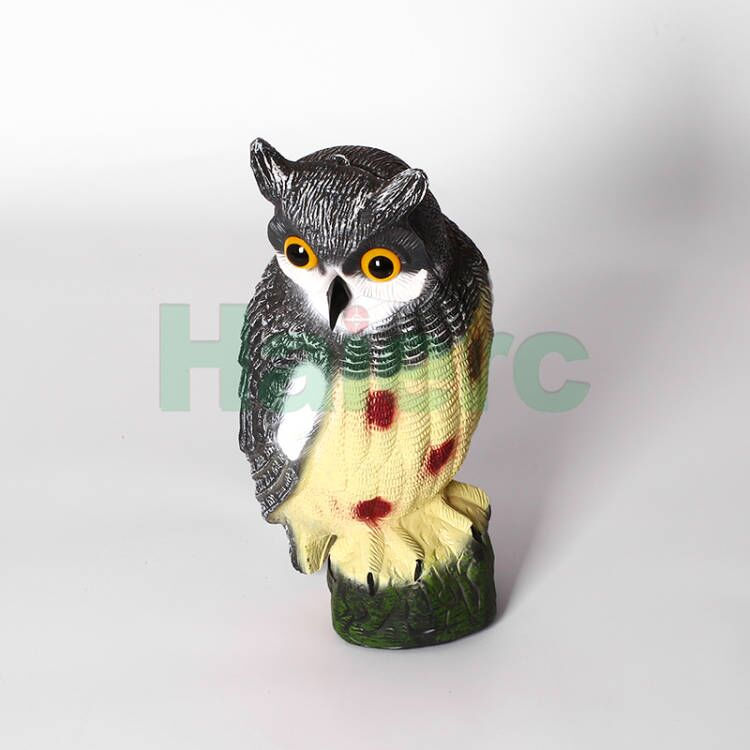 Haierc Garden Natural Scarecrow Plastic Owl Pest Control HC1601F