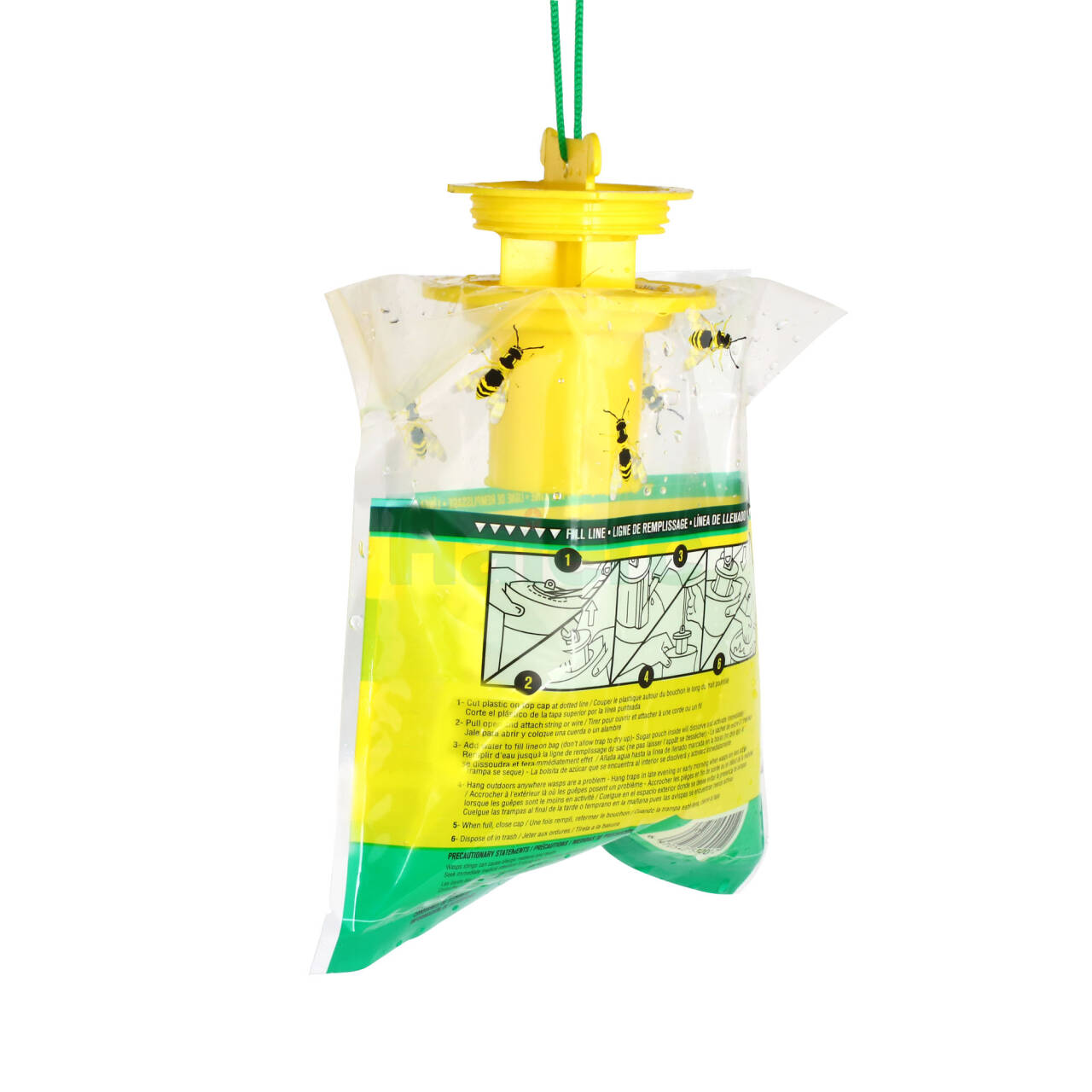 Haierc Plastic Hanging Insect Control Wasp Trap Bag,Yellow Jacket Trap HC4702S