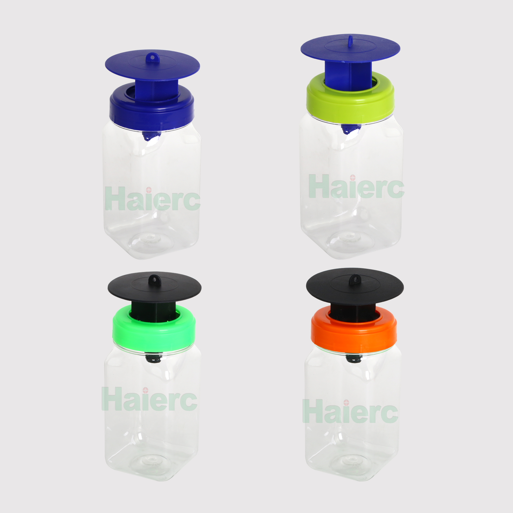 Haierc Wholesale Outdoor Hanging Non-toxic Reusable Plastic Fly Trap Bottle with Bait Fruit Flies Trap Bottle