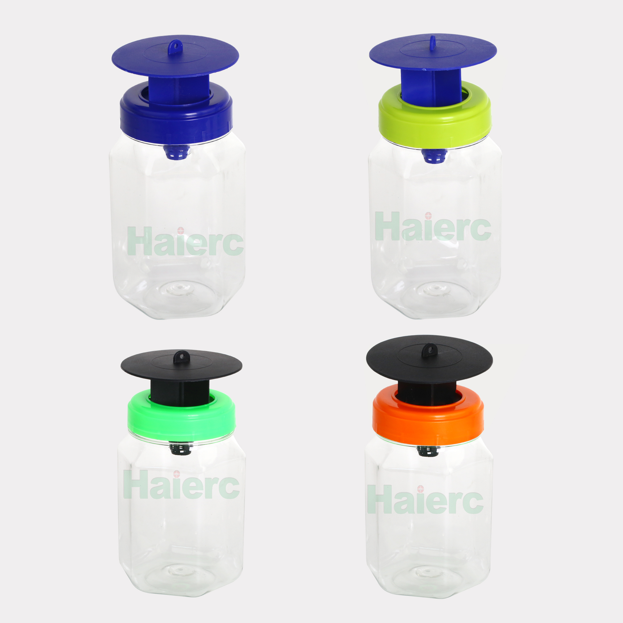 Haierc Outdoor Hanging Non-toxic Reusable Plastic Fly Trap Bottle Fly Catcher Fly Trap