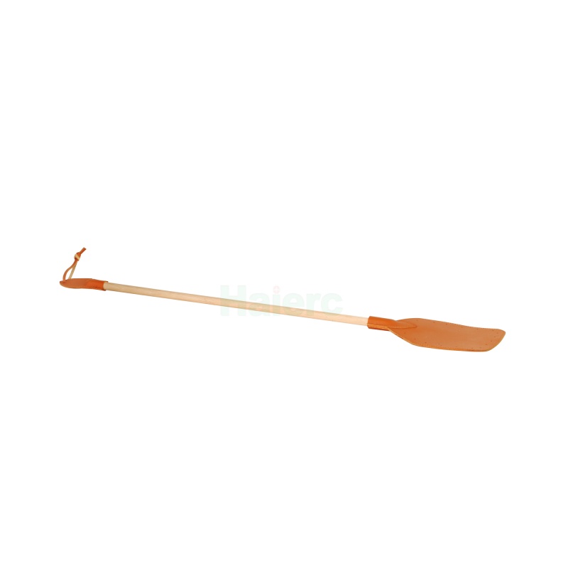 Haierc Sturdy Leather Fly Swatter for Indoors Long Handle Heavy Duty Wood Fly Swatter With Hanging Rope Durable Fly Swatter