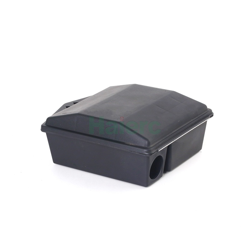 Haierc Black Rat Stations with Keys, Reusable Mouse Bait Stations, Heavy Duty Bait Boxes, Mice Bait Stations Box, Keeps Children and Pets Safe Indoor & Outdoor