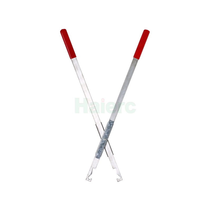 HC2715 X Spring Leg Trap Auxiliary Setting Tool 60.5cm Long Metal Handle with Red Grip for Trap Handling