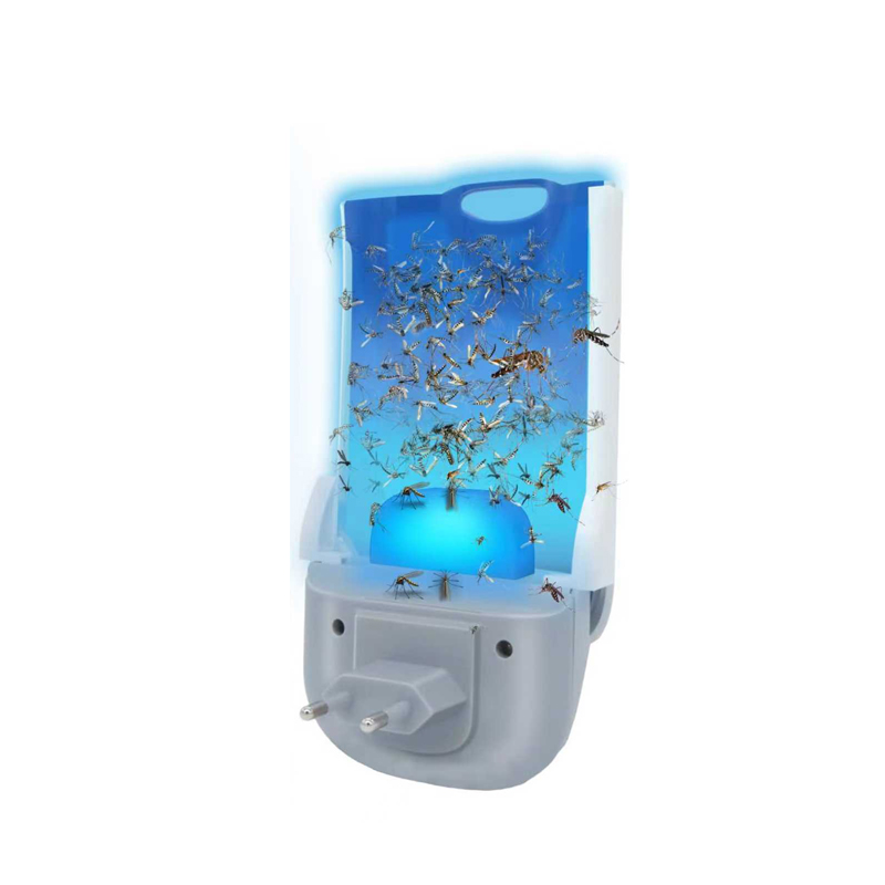 Haierc Plug In Mosquito Killer Lamp with UV Light and Replaceable Glue Cards for Indoor Insect Control