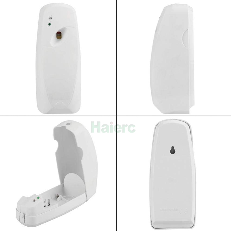 Haierc Customize Battery Operated Wall Mounted Sprayer Plastic Automatic Aerosol Dispenser Auto Insect Spray Killer