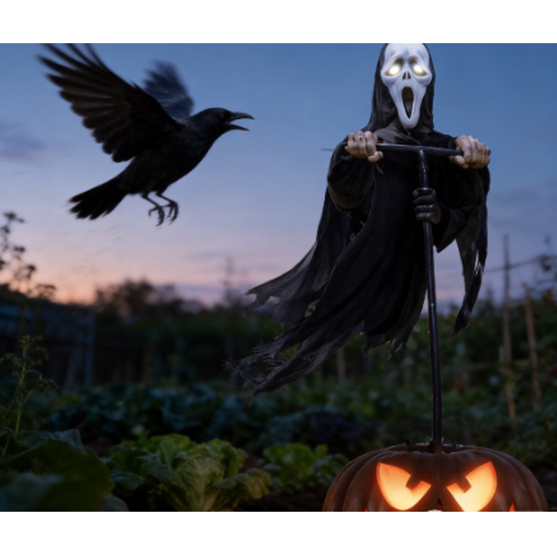 Scarecrow Bird Repellent Outdoor Garden Pest Control Realistic Scarecrow for Farm Orchard Yard HC1642