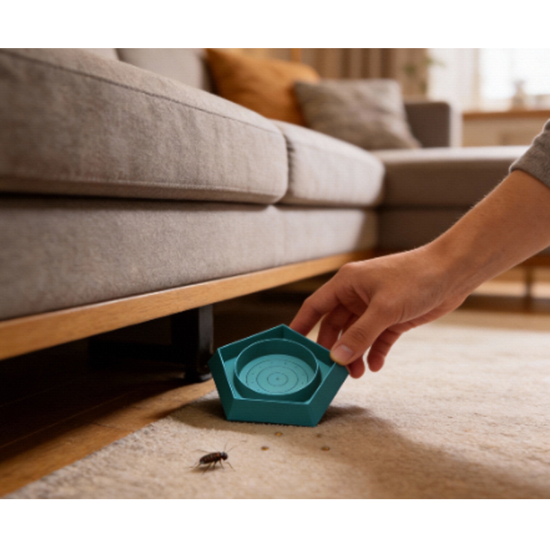 Haierc Eco-friendly Indoor Bed Bug Traps Interceptors Plastic Sustainable Products Against Bed Bugs Bed Bug Detector Interceptors