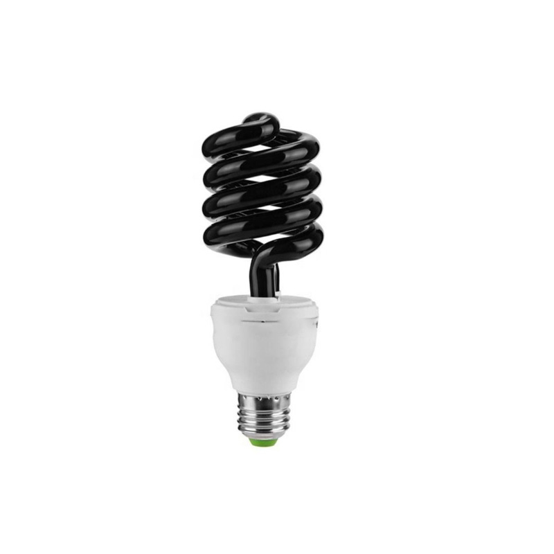 Compact UV Energy Saving Light Bulb E27 Spiral CFL | Black Light Bulb for Mosquito & Fly Trap | 365nm/368nm/395nm